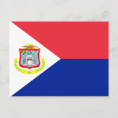 Sint Maarten Flag Briefkaart (Voorkant)