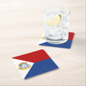 Sint Maarten Flag Kartonnen Onderzetters (Insitu)