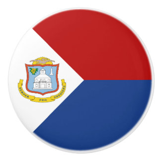 Sint Maarten Flag Keramische Knop
