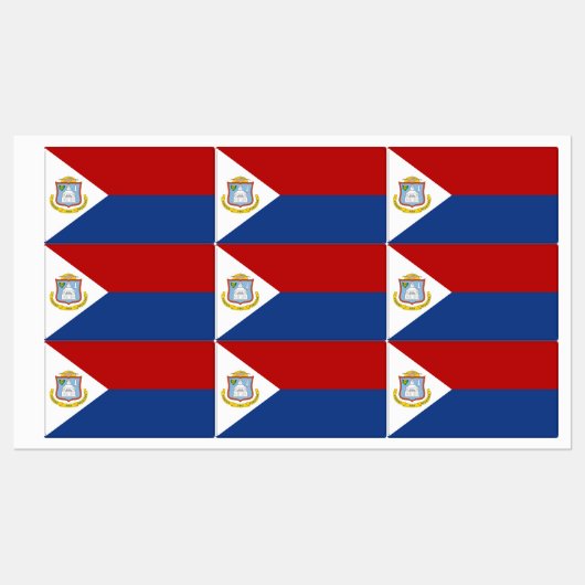 Sint Maarten Flag Labels (Vel)
