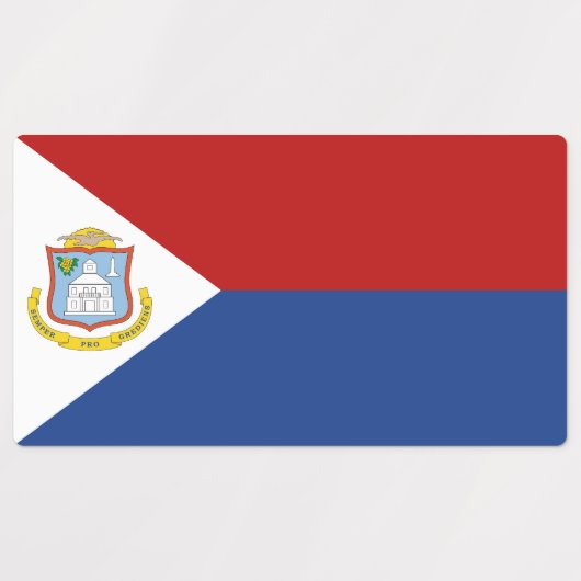 Sint Maarten Flag Labels (Design 1)