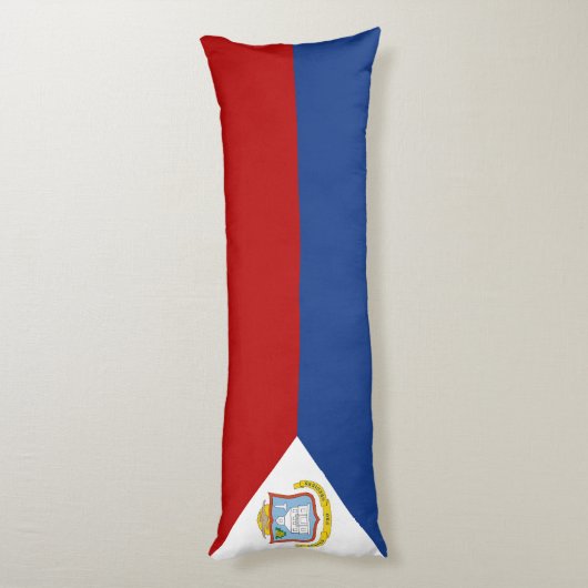 Sint Maarten Flag Lichaamskussen (Achterkant (Verticaal))