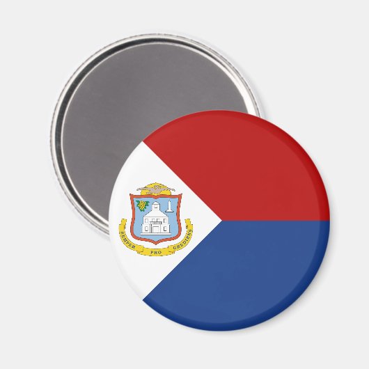 Sint Maarten Flag Magneet (Voorkant / Achterkant)