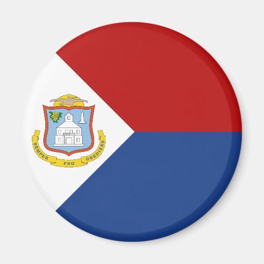 Sint Maarten Flag Magneet (Voorkant)