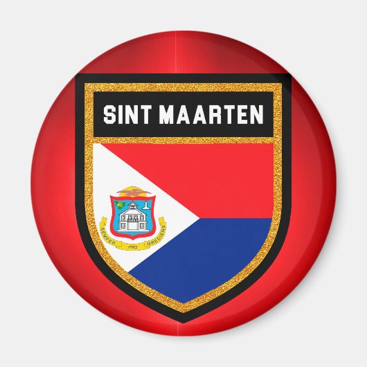 Sint Maarten Flag Magneet (Voorkant)