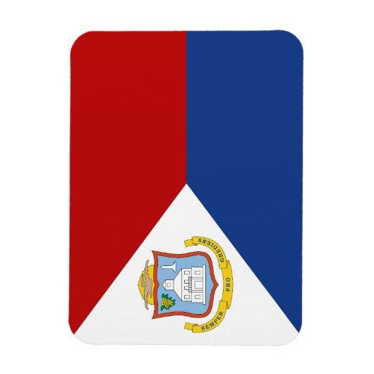 Sint Maarten Flag Magneet (Verticaal)