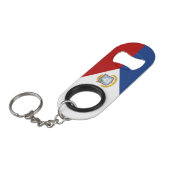 Sint Maarten Flag Mini Flessenopener (Voorkant Gekanteld)