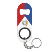 Sint Maarten Flag Mini Flessenopener (Achterkant)