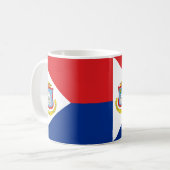 Sint Maarten Flag Mok: Celebrate Caribbean Pride Koffiemok (Voorkant links)