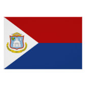 Sint Maarten Flag Perfect Poster (Voorkant)