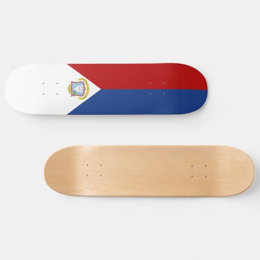 Sint Maarten Flag Persoonlijk Skateboard (Horizontaal)