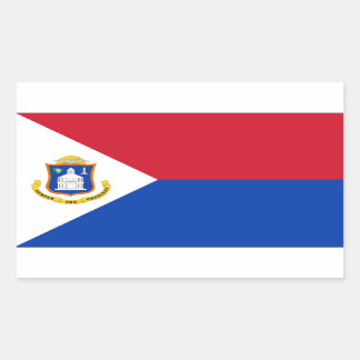 Sint Maarten Flag Rechthoekige Sticker