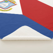 Sint Maarten Flag Sherpa Deken (3/4)