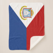 Sint Maarten Flag Sherpa Deken (Voorkant)