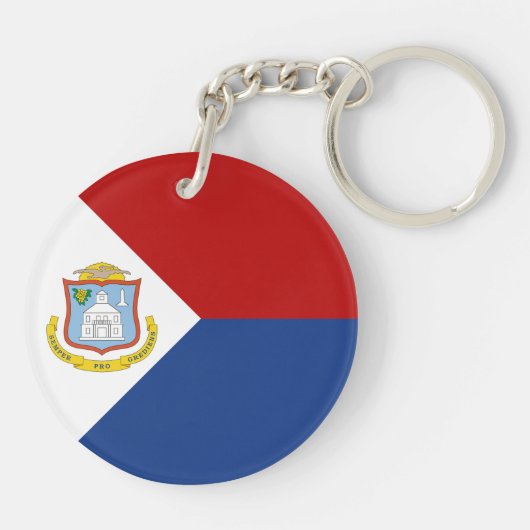 Sint Maarten Flag Sleutelhanger (Achterkant)