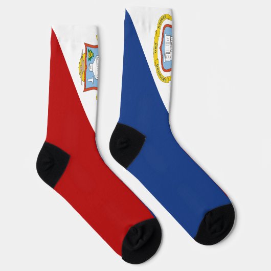Sint Maarten Flag Sokken (Rechts)