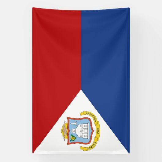 Sint Maarten Flag Spandoek (Verticaal)