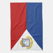 Sint Maarten Flag Theedoek (Verticaal)