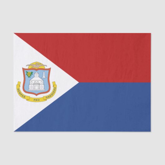 Sint Maarten Flag Tissuepapier (Voorkant)