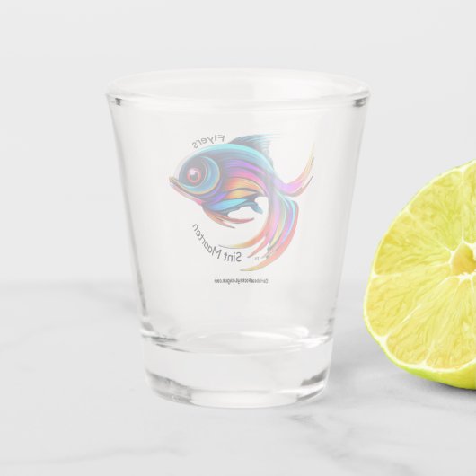 Sint Maarten Flyers van de CaribbeanHockeyLeague Shot Glas (Achterkant)