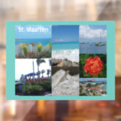 Sint Maarten Foto Collage Raamsticker (Vel 2)