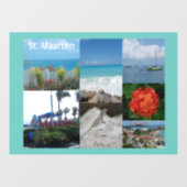 Sint Maarten Foto Collage Raamsticker (Vel)