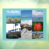 Sint Maarten Foto Collage Raamsticker (Vel 3)