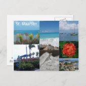 Sint Maarten Fotocollage van Khoncepts Briefkaart (Voorkant / Achterkant)