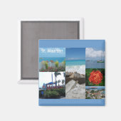 Sint Maarten Fotocollage van Khoncepts Magneet (Voorkant / Achterkant)