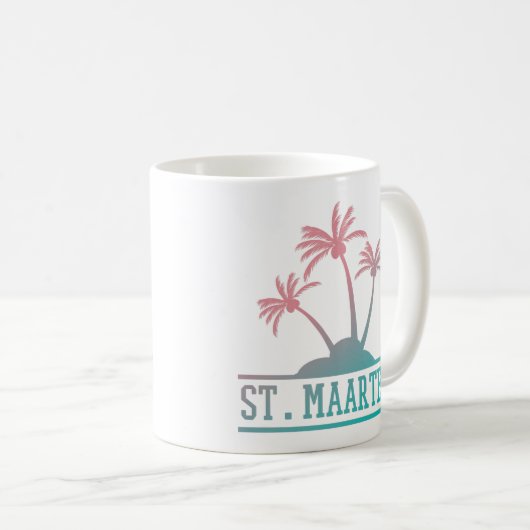 Sint-Maarten | Gradiënt Sint Martin Koffiemok (Voorkant rechts)