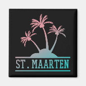 Sint-Maarten | Gradiënt Sint Martin Magneet (Voorkant)