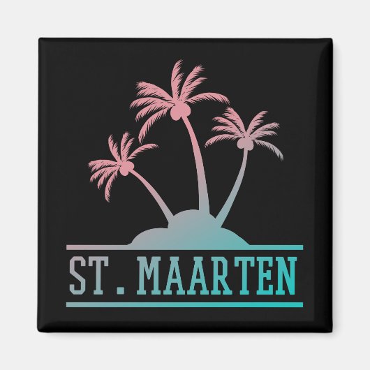 Sint-Maarten | Gradiënt Sint Martin Magneet (Voorkant)