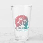 Sint-Maarten | Gradiënt Sint-Martin Retro Glas (Voorkant)
