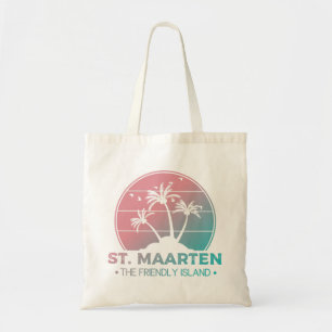 Sint-Maarten Gradiënt Sint-Martin Retro Tote Bag