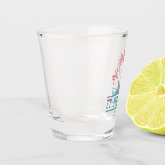 Sint-Maarten | Gradiënt Sint Martin Shot Glas (Links)