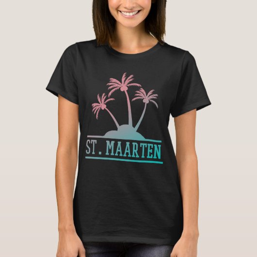 Sint-Maarten | Gradiënt Sint Martin T-shirt (Voorkant)
