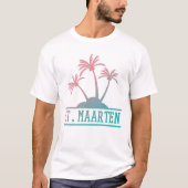 Sint-Maarten | Gradiënt Sint Martin T-shirt (Voorkant)