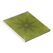 Sint Maarten Green Abstract Tile Notitieblok (Schuin)