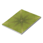 Sint Maarten Green Abstract Tile Notitieblok (Linkerzijde)