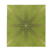 Sint Maarten Green Abstract Tile Notitieblok (Voorkant)