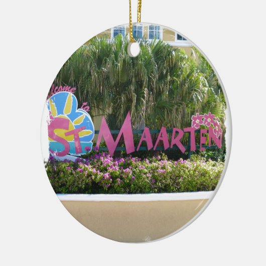 Sint-Maarten Keramisch Ornament (Links)