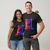 Sint Maarten Kleurrijke Bubbels T-shirt (Unisex)