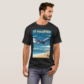 Sint Maarten - Maho Beach Aviation T-shirt (Voorkant volledig)