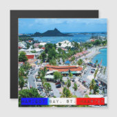 Sint Maarten - Marigot Bay Magnetic Card (Voorkant / Achterkant)