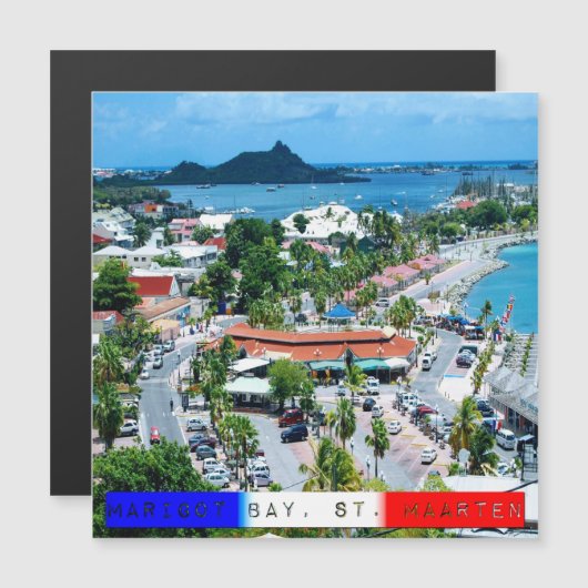 Sint Maarten - Marigot Bay Magnetic Card (Voorkant / Achterkant)