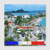 Sint Maarten - Marigot Bay Magnetic Card (Voorkant)