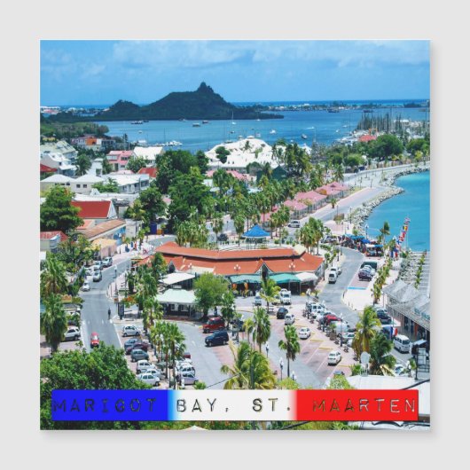 Sint Maarten - Marigot Bay Magnetic Card (Voorkant)