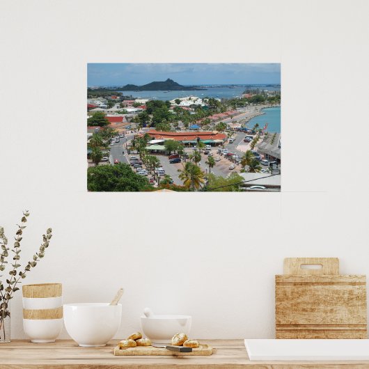 Sint-Maarten - Marigot Bay Poster afdrukken (Keuken)