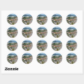 Sint-Maarten - Marigot Bay Ronde Sticker (Vel)