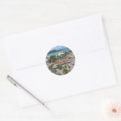 Sint-Maarten - Marigot Bay Ronde Sticker (Envelop)